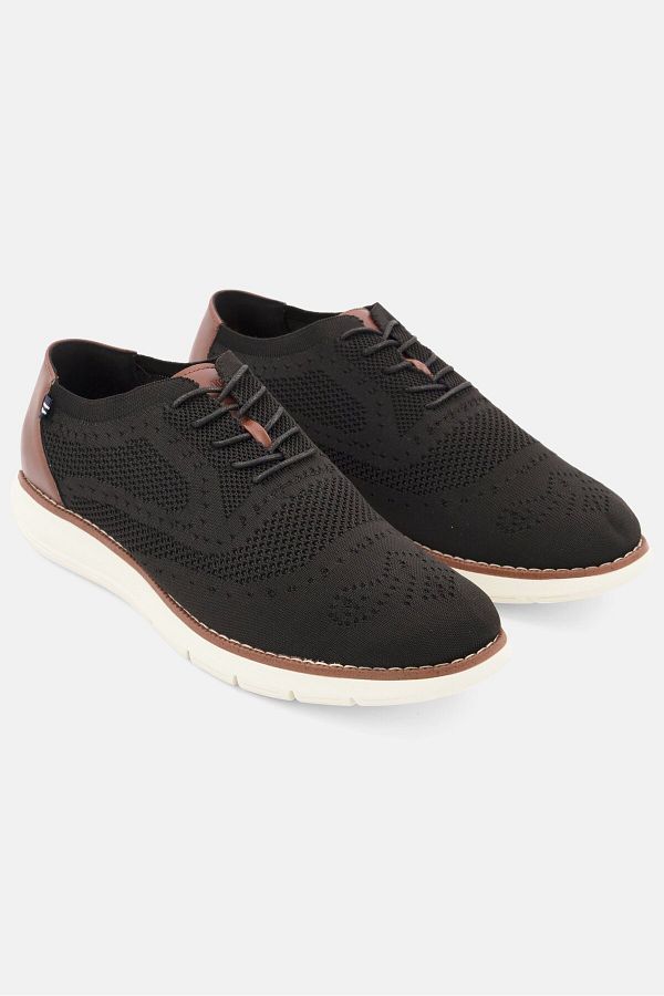 Nautica Men Wren Knit Lace Up Casual Shoes Black Trendyol