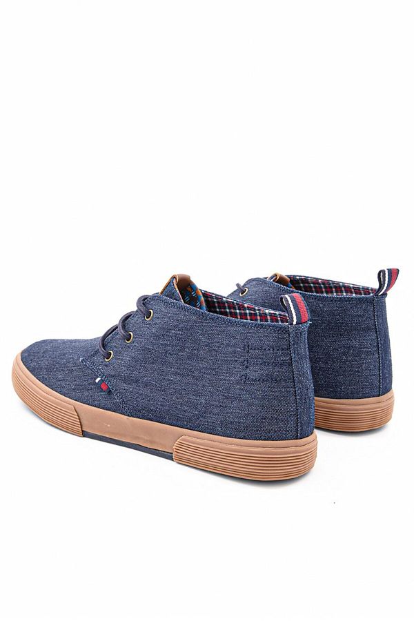 Ben Sherman Men Lace Up Bristol Chukka Casual Shoes Navy Trendyol
