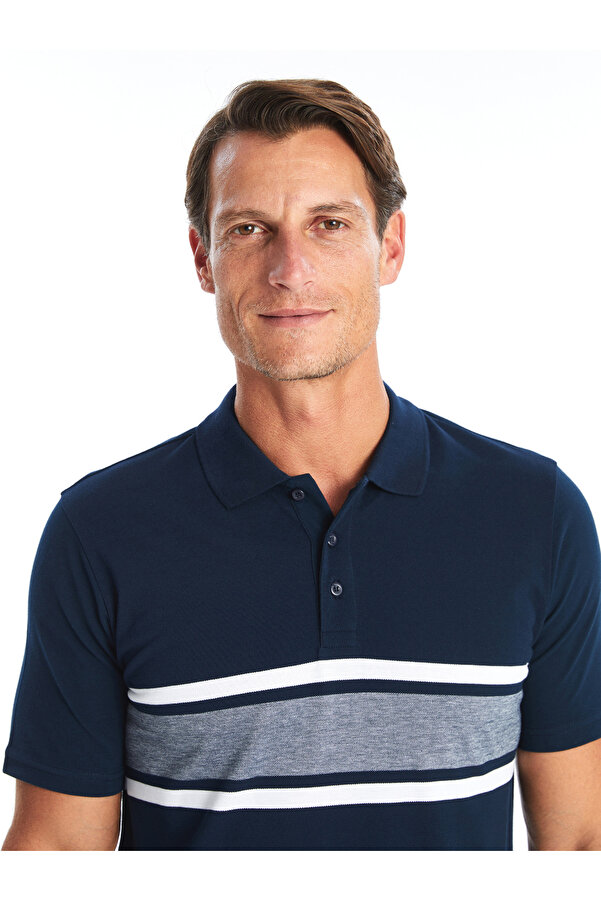 Short Sleeve Lc Waikiki Polo LC WAIKIKI Men's Polo Shirt Teal Size