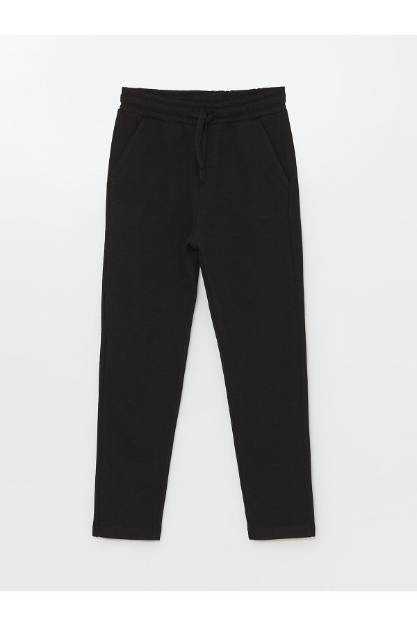 LC Waikiki-Basic Boy's Sweatpants with Elastic Waist 1