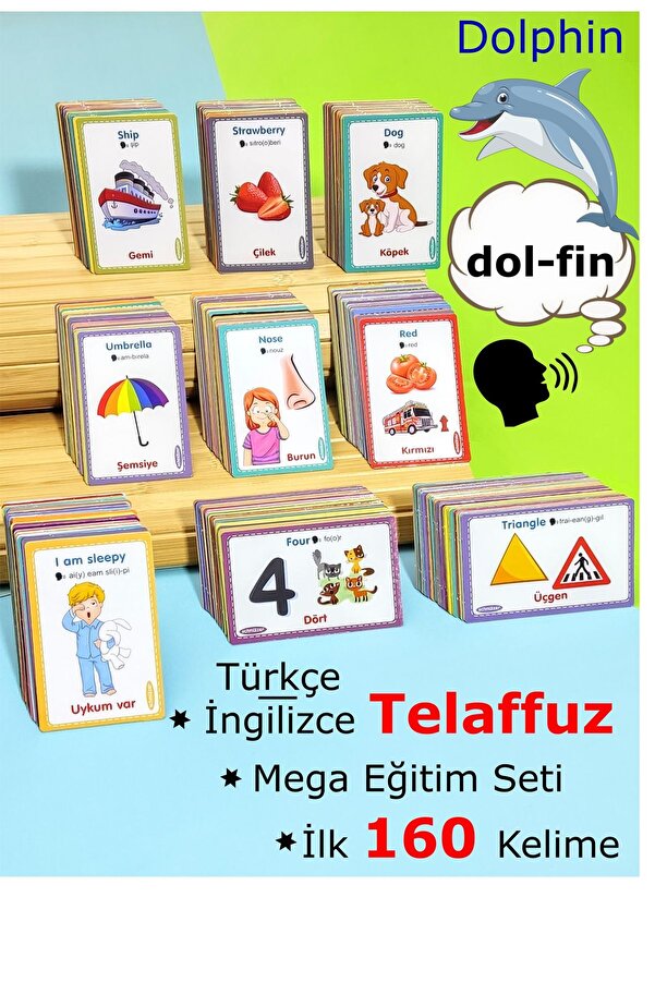 Schmülzer İngilizce Telaffuzlu - Eğitici Aktivite Kartları - Mega Eğitim Seti  (1-10 yaş)