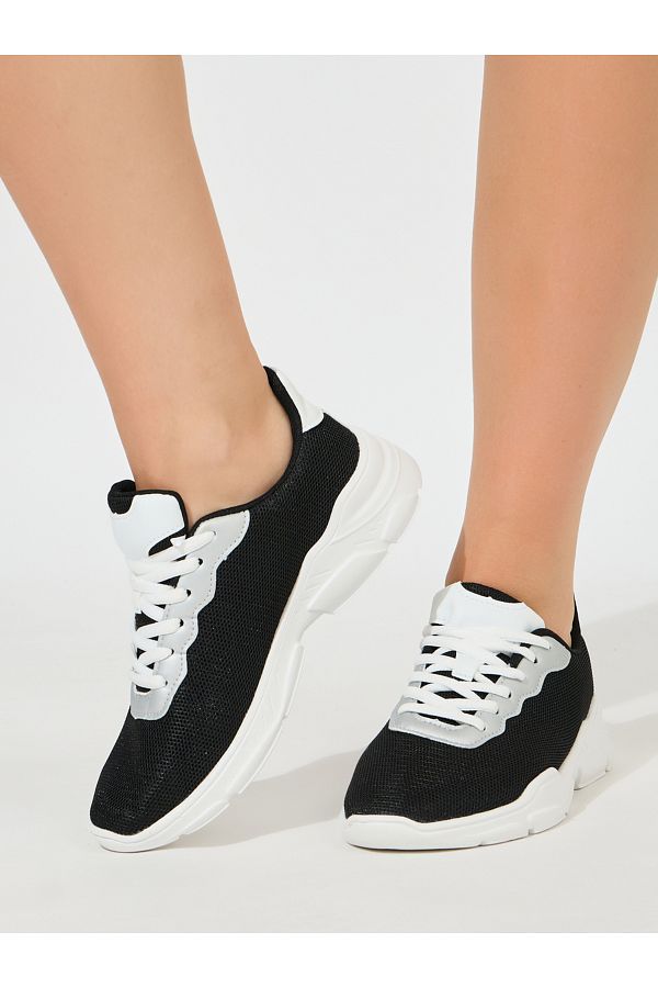 Styli-Classic Mesh Lace-Up Sneakers 1