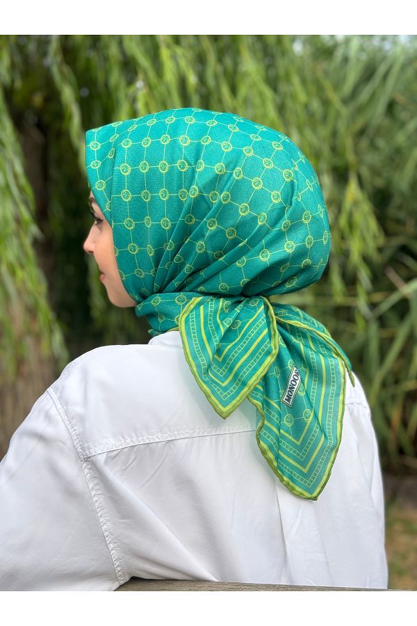 MONOOR-Soft Cotton Scarf - Monogram Pattern 1