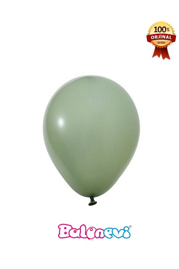 BalonEvi-100 قطعة بالونات مطبوعة باللون الأخضر مقاس 12 بوصة 1