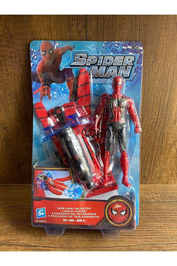 scntoys-Spiderman Web Shooter Gloves+Spiderman Figure Toy 1
