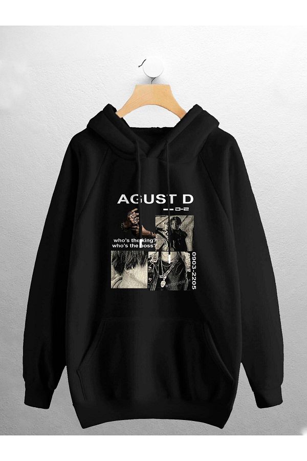 macklin Unisex Women Men Agust D Bts Printed Sweatshirt Trendyol