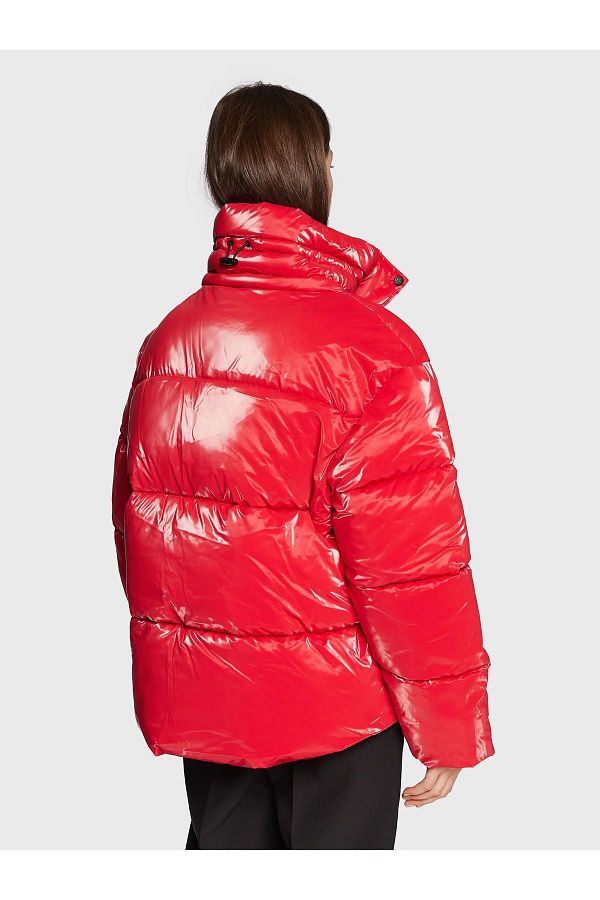 Calvin Klein Doudoune Rouge Oversize Women s Coat J20J219838 XL6 Trendyol