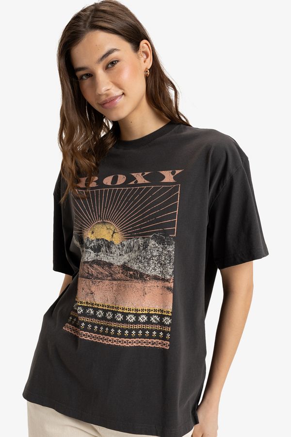 Roxy-Kurzarm-T-Shirt - 100 % Bio-Algodon, W 1