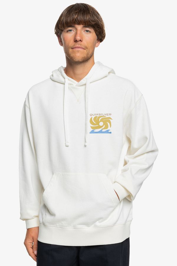 Quiksilver-Eco Collision Pullover Hoodie - 100% autentická továreň Algodon 1