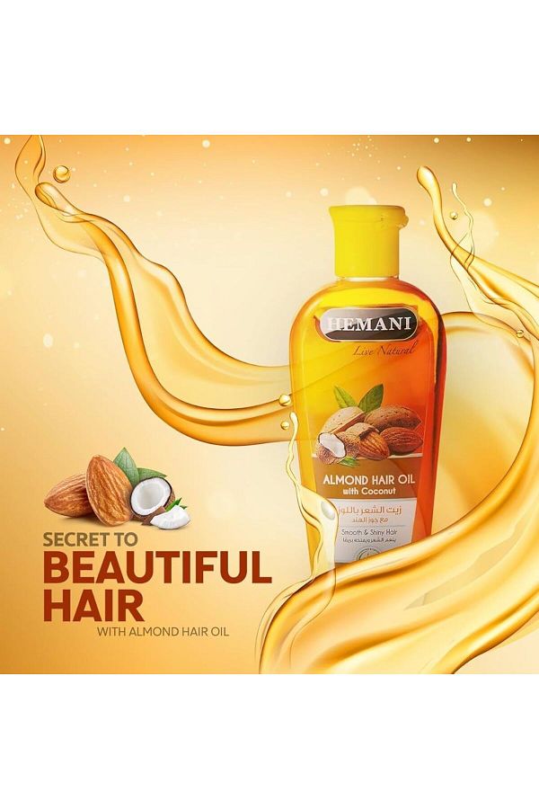 HEMANI-200 ml Hemanı Almond Extract Hair Care Oil 1
