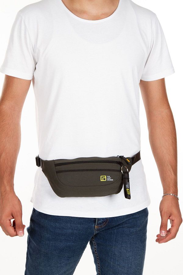 LOOP DESIGN-Unisex Crossbody Bag - Shoulder and Waist Bag, Adjustable Strap 1