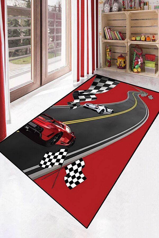 YTR HOME Makinede Yıkanabilir Kaymaz Taban Leke Tutmaz Eğitici Bebek Ve Çocuk Odası Halısı Oyun Matı