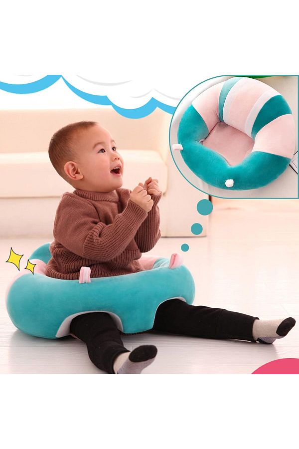 DubaiGallery Baby Support Seat Cute Baby Sofa Chair for Sitting Up Comfy Plush Infant Seats with Stuffing Trendyol