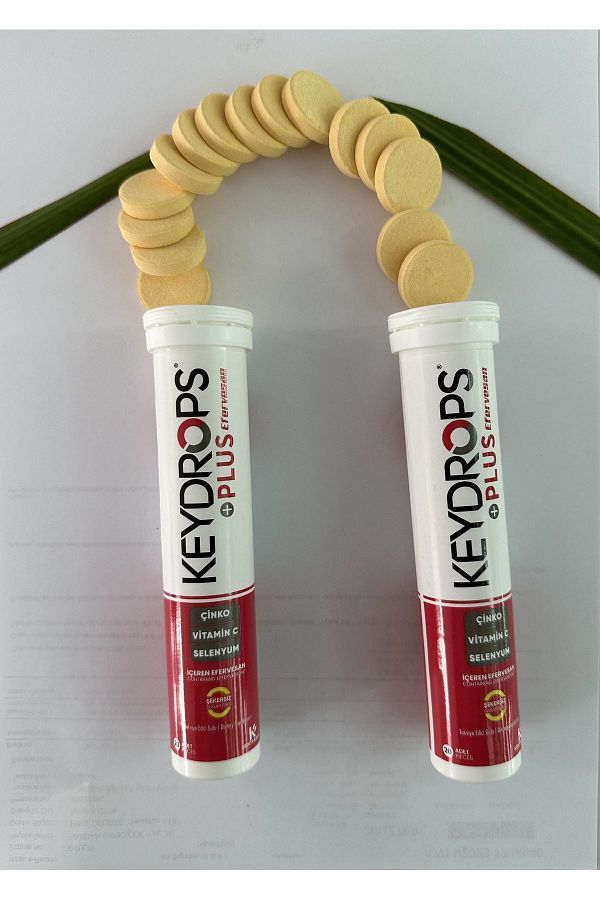 Keydrops-Plus Zinc - Vitamin C and Selenium 20 Pieces X2 Grains 1