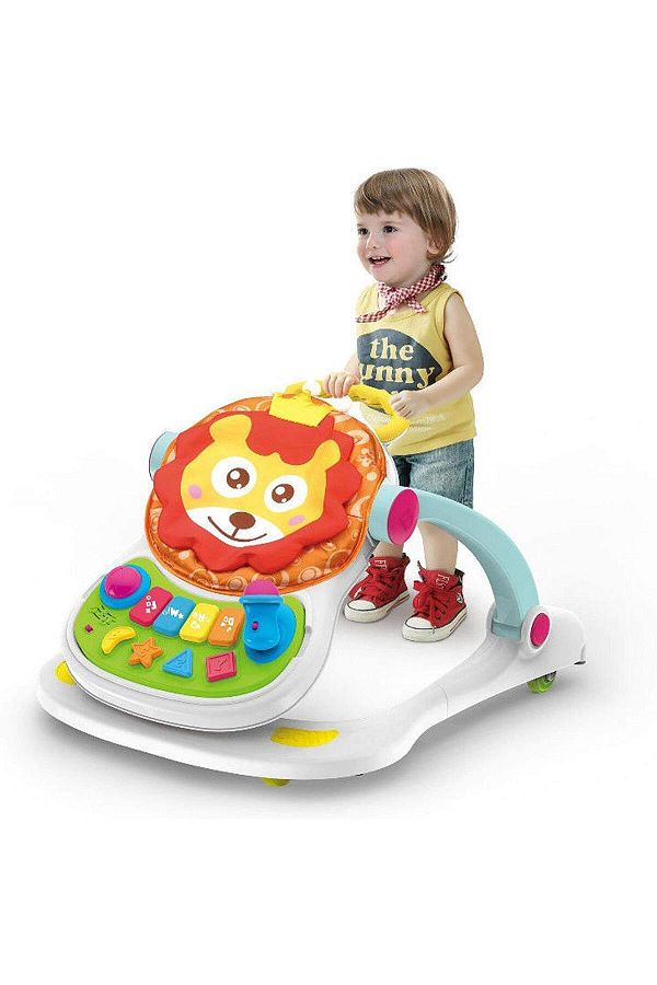 DubaiGallery Upgrade Lion Walker 4 in 1 Entertainer Cute Babies Walker Multi Function Transformation Push Walker Trendyol