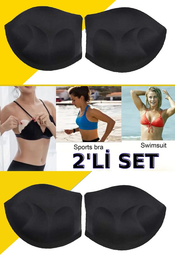 BENİMOLMALI-Bikini Supported Swimsuit - Pad Inside, Double Padding Push Up, 2 Pair Double Set 1