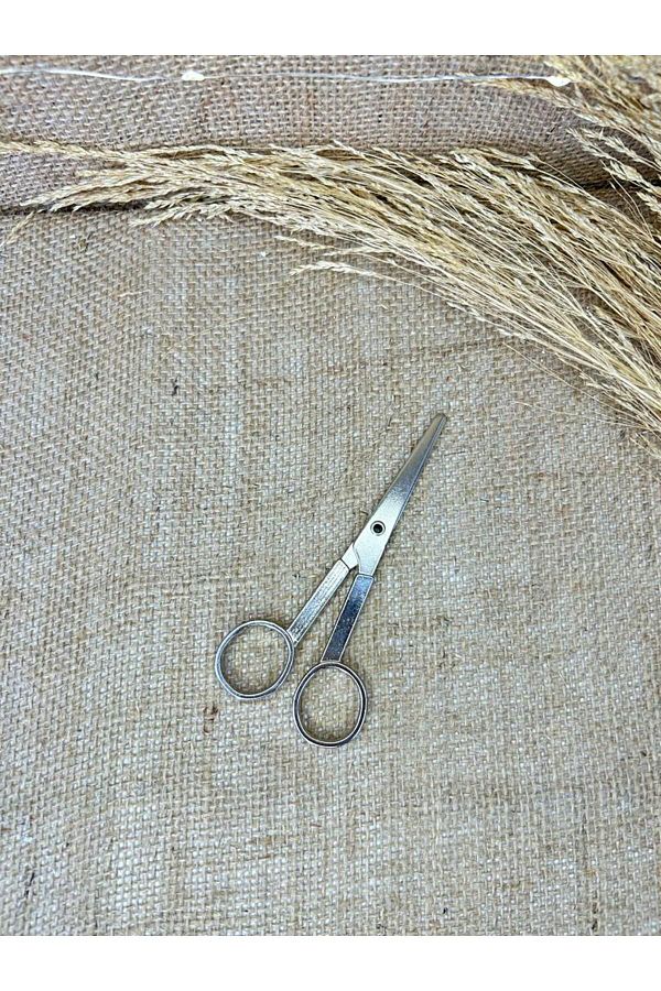 TutkuSetUp-Promise-engagement Scissors, Promise Engagement Ribbon Cutting Scissors, Simple, Silver Scissors, 1