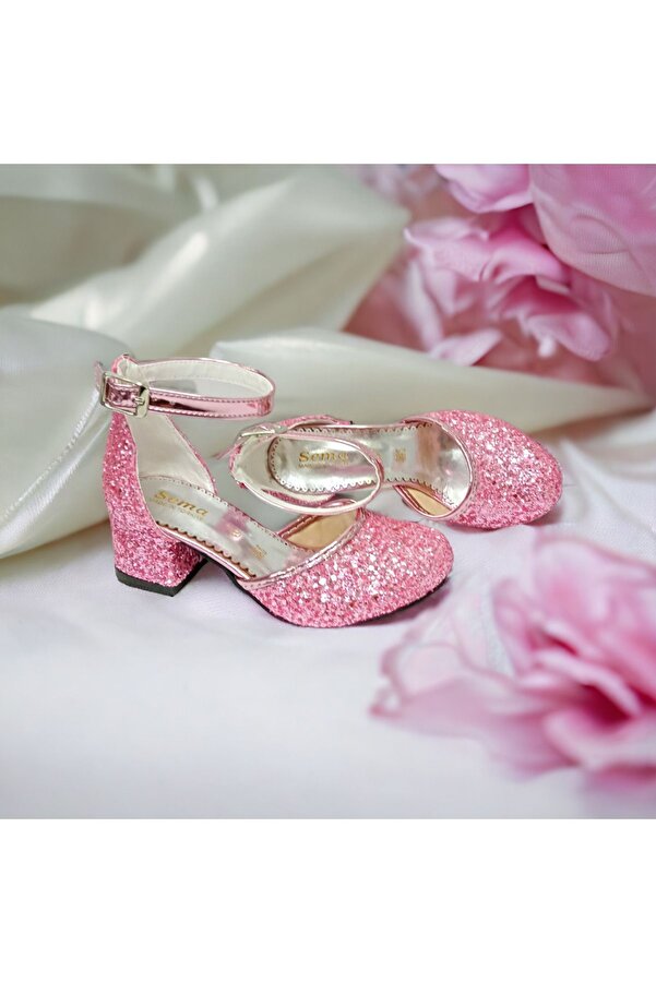 patik ayakkabı KIZ ÇOCUK PEMBE TOPUKLU AYAKKABISI