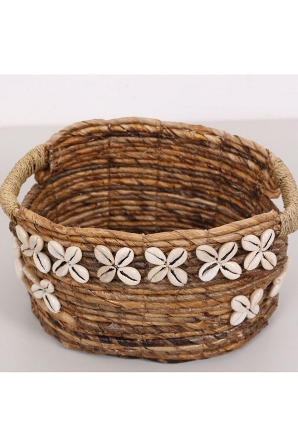 Mylamp-SHELL Natural Abaca 26x20x15 cm Coș Oval 1