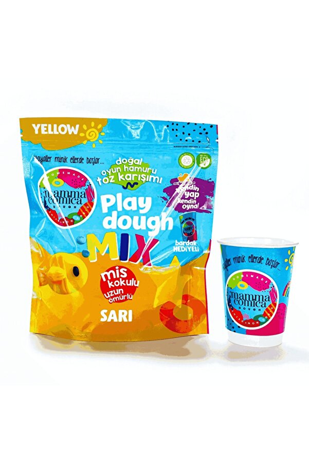 MammacomicaDough Mammacomica Dough Kendin Yap Kendin Oyna Toz Karışımı - Sarı