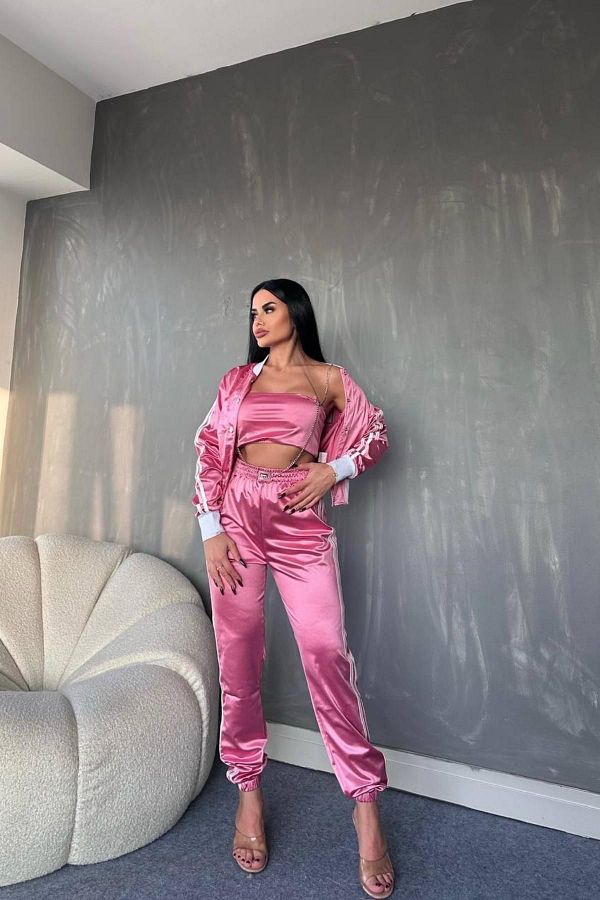 Satin tracksuit new arrivals