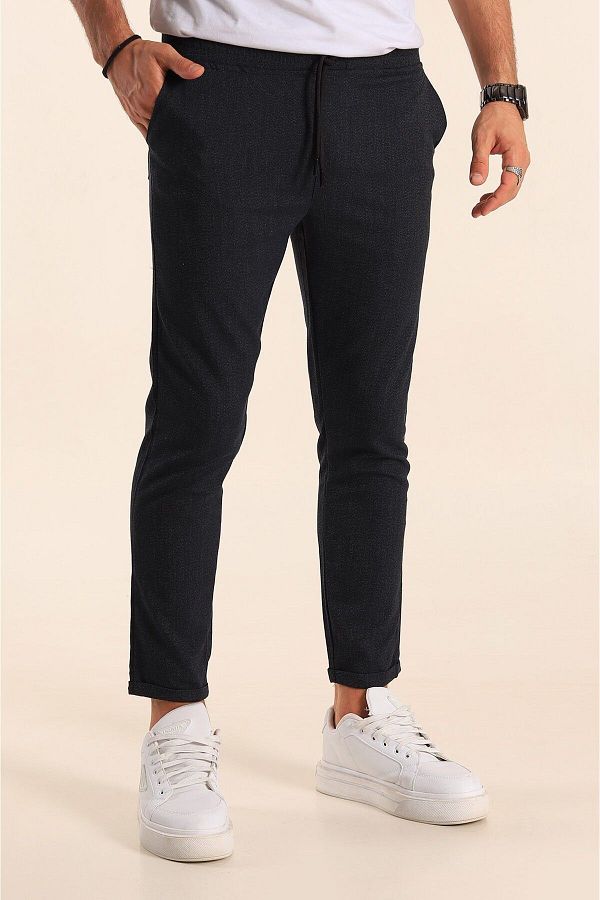 HATCELL-Double Layer Leg and Elastic Waist Jogger Sweatpants 1