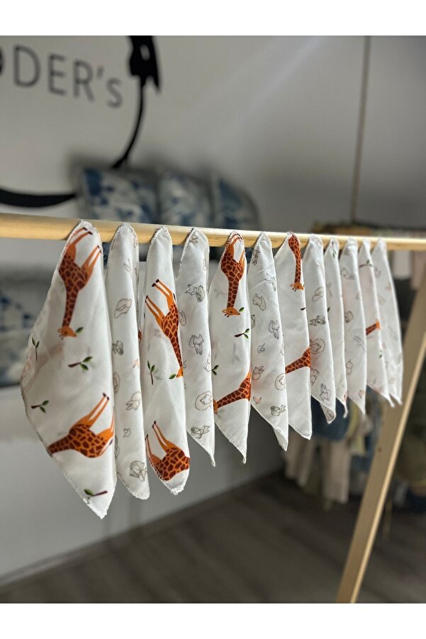 WELY HOME BABY TEKSTİL 12 Adet Müslin Ağız Mendili