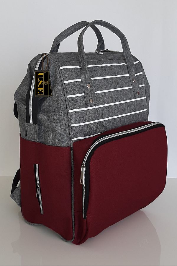 USF-Baby Care Bag Organizer Functional Mother Baby Care Backpack 1