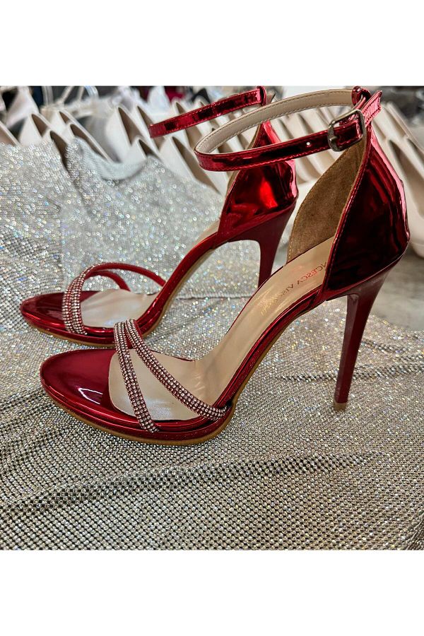 Red cocktail shoes on sale