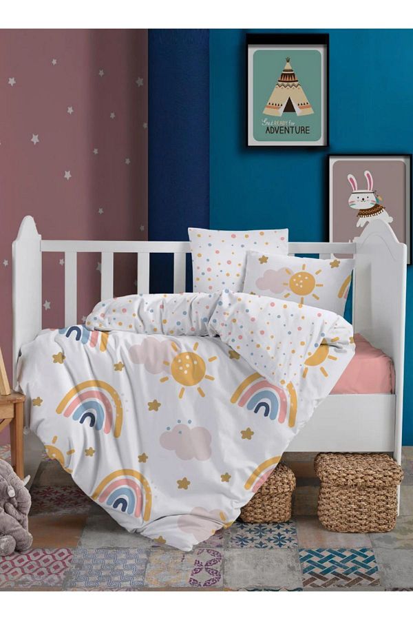 Altınbaşak-Rainbow White Baby Bedding Set 1