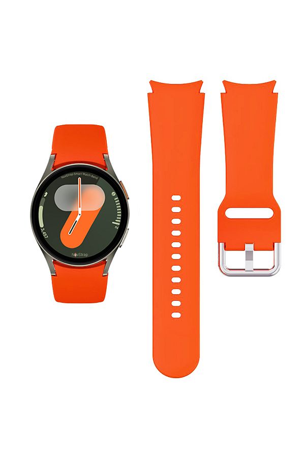 NovStrap Samsung Galaxy Watch 4 5 Pro 6 40 42 43 44 45 46 47 Mm Band Pin Design Fully Compatible Silicone Trendyol