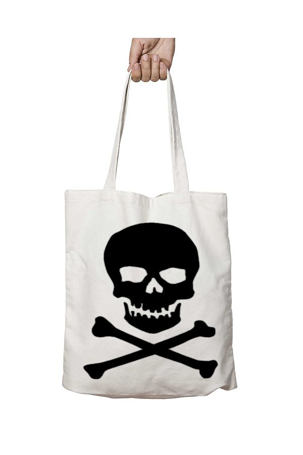 ART HED YE Skull PNG HD Washable Two Sides Permanent Printed Shoulder Tote Bag for School and Beach Trendyol