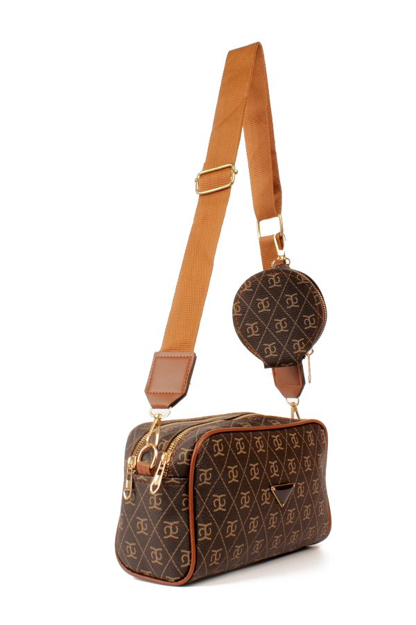 Pyramid messenger bag top