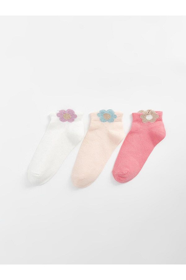 LC Waikiki-Ciorapi cu modele pentru fete - Set de 3 1
