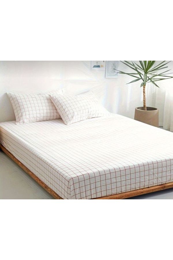 Totem-Totemhome Ranforce Elastic Checkered Sheet Set 1