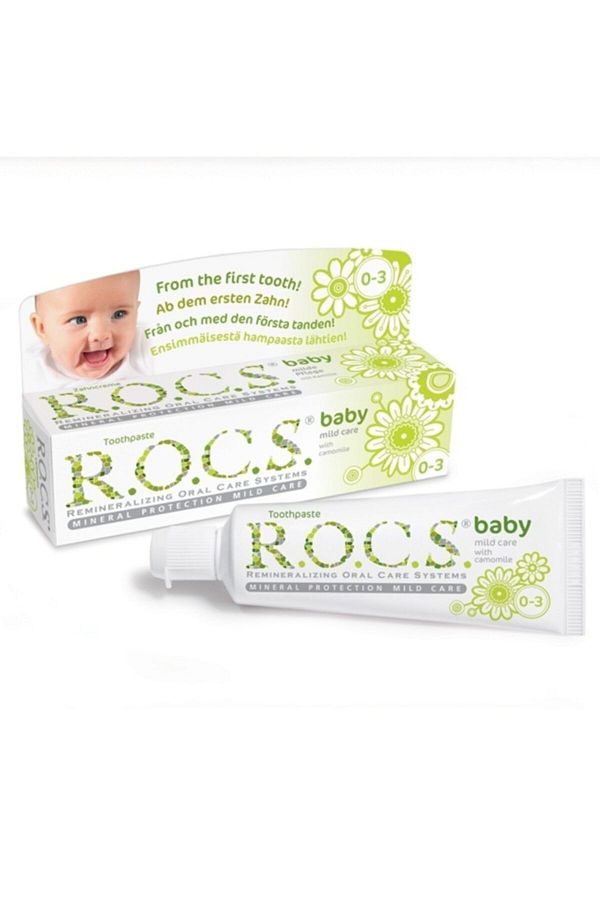R.O.C.S.-Rocs Baby 0-3 Years Chamomile Extract Swallowable Toothpaste 35 Ml 1