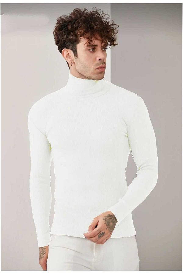 Tight white sweater online