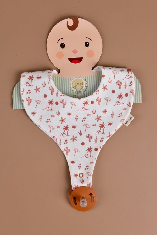 e&f Store Sıvı Geçirmez Emzik Tutucu Mama Önlüğü - The Summer