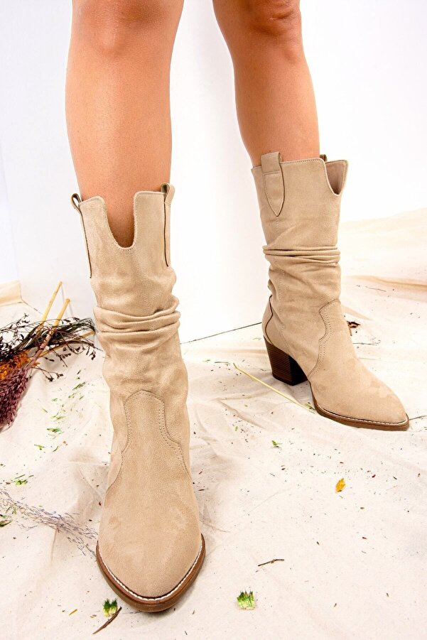 Damenstiefel Wildleder Stiefel Sommer Handgefertigte Wildleder