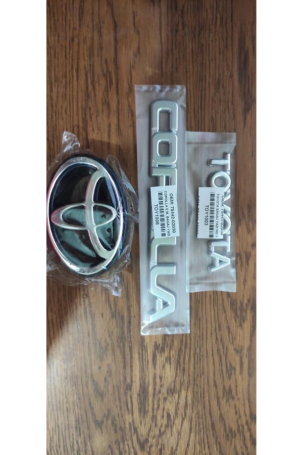 OEM-LegendAry CAse Ae101 - CorollA Text, Logo Set, A QuAlity OEM Product, Chrome PlAted 1