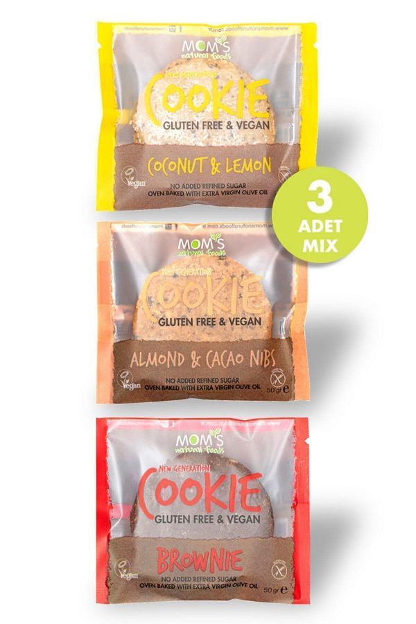 Mom's Natural Foods-مجموعة كوكيز مكونة من 3 قطع خالية من الغلوتين 1