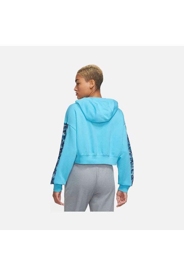 Nike blue cropped hoodie on sale