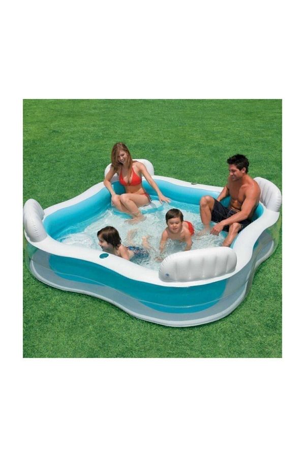 Inflatable pool with seats shop