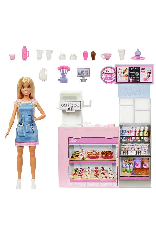 Barbie coffee shop set 2025