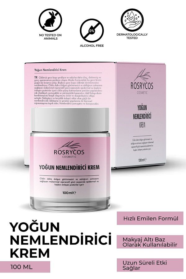 ROSRYCOS-Cream Color Water Based Intensive Moisturizer - Powerful Moisturization with Under-Makeup Effect 1