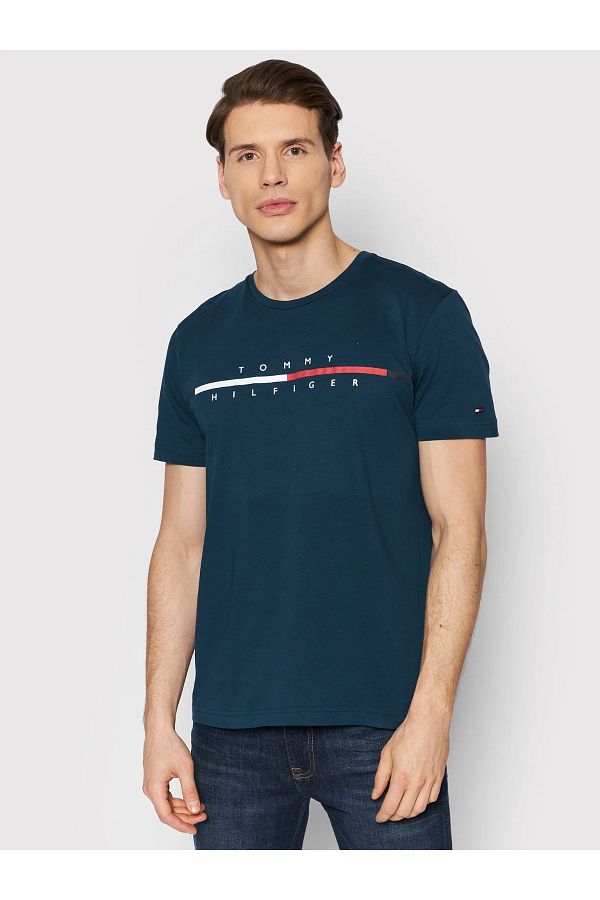 Tommy hilfiger corp split tee discount