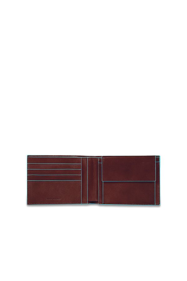 PIQUADRO-Blaue quadratische Munzbörse, 12 cm 1