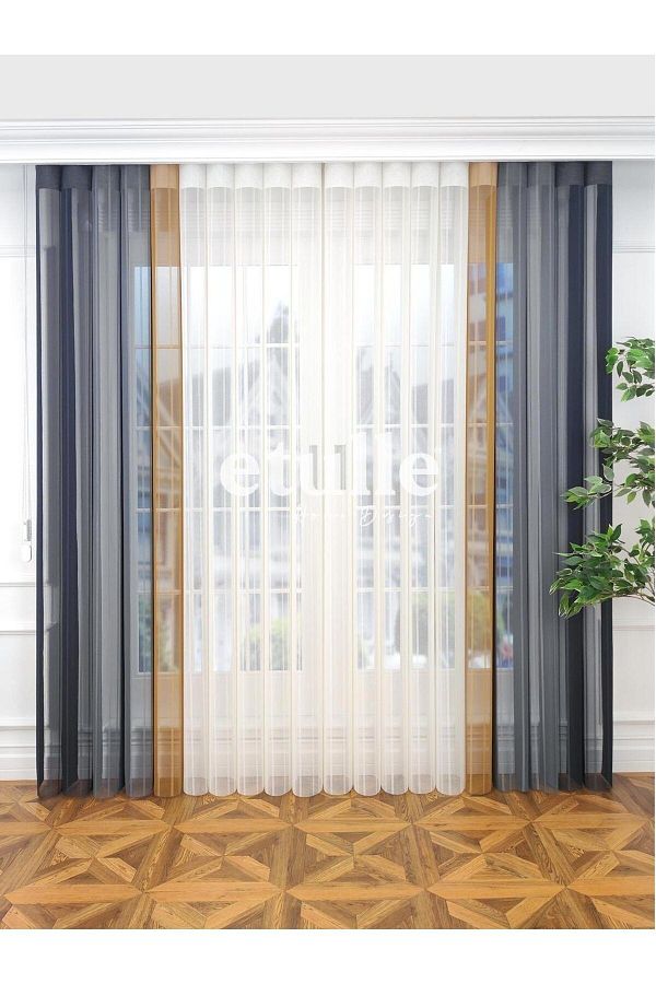 Etulle-Cosmos - New Generation Smart Vertical Tulle Zebra Curtain 1
