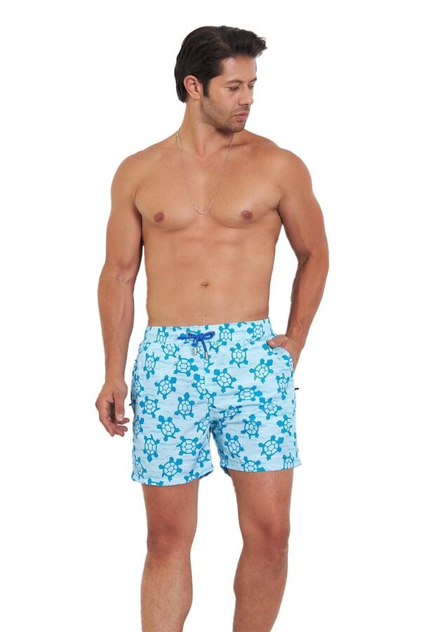Enrico Ferry Men's Patterned Swim Shorts 6116
