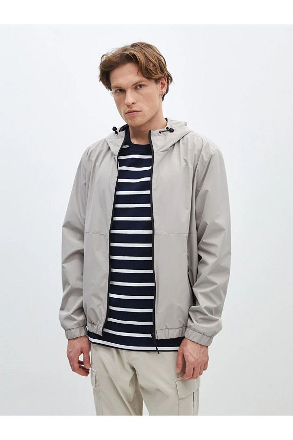 LC Waikiki LCW Casual Standard Fit Hooded Men s Coat Trendyol